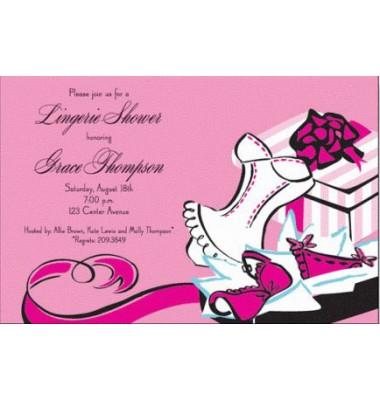 Lingerie Shower Invitations, Sassy Boxes, Inviting Company